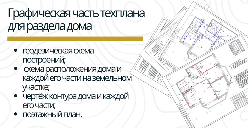 Графическая часть техплана для раздела дома в Красноярске